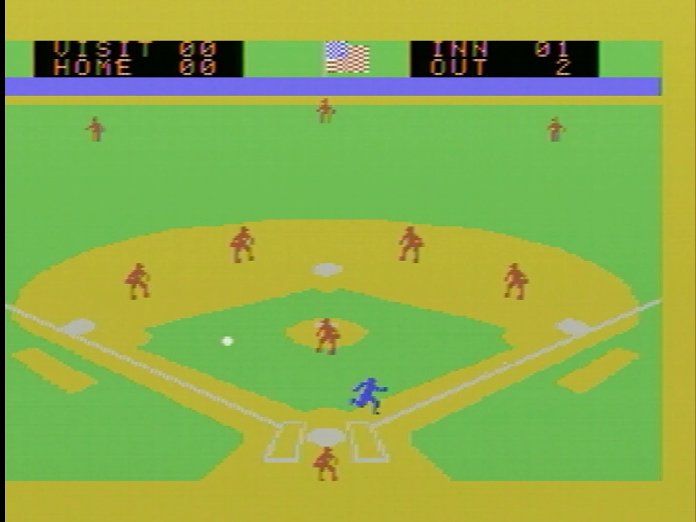 Gameplay of Super Action Baseball for Colecovision